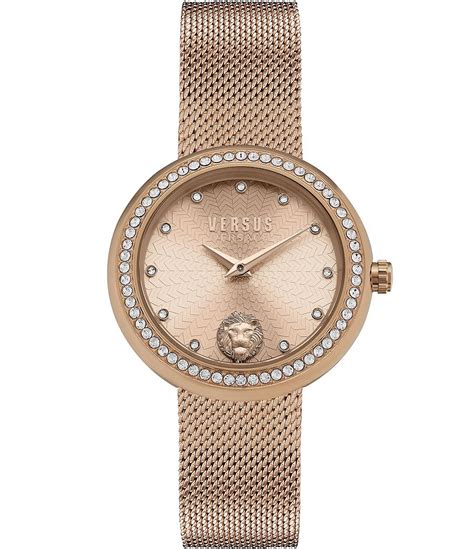 versace women watch lea rose gold|Versace rose gold watch price.